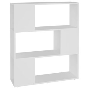 vidaXL Bibliothèque/Séparateur de pièce Blanc 80x24x94 cm