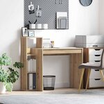 vidaXL Bureau chêne artisanal 100 x 40 x 90 cm Bois d'ingénierie