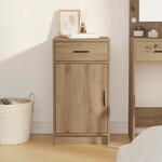 vidaXL Buffet chêne artisanal 40 x 40.5 x 75 cm Bois d'ingénierie