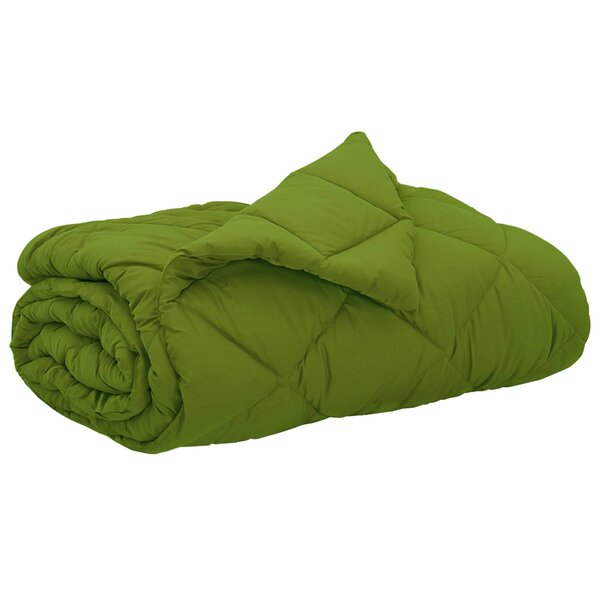 vidaXL Duvet d'été simple Vert 200 x 200 cm Microfibre