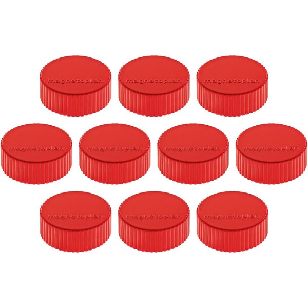 Discofix aimant rond 'magnum'  rouge MAGNÉTOPLAN