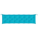 vidaXL Coussin de banc de jardin turquoise 200x50x7 cm tissu