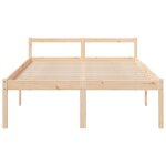 vidaXL Lit pour personne âgée 140x200 cm bois massif de pin