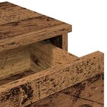 vidaXL Étagère murale avec tiroirs vieux bois bois d'ingénierie