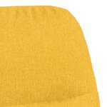 vidaXL Chaise à bascule Jaune moutarde Tissu