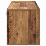 vidaXL Cabinet à chaussures avec étagère Bois ancien 100 x 35 x 38 cm