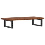 vidaXL Étagère de vasque murale acier et bois de chêne massif