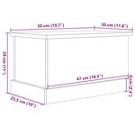vidaXL Boîtes de rangement vieux bois 30x50x28 cm bois d'ingénierie