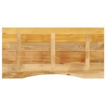 vidaXL Dessus de bureau avec courbe 110x60x2 5 cm manguier massif brut