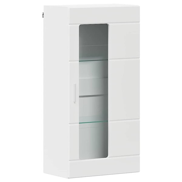 vidaXL Meuble mural Blanc 55 x 29 x 100 cm Bois d'ingénierie