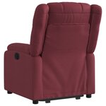 vidaXL Fauteuil inclinable rouge bordeaux tissu