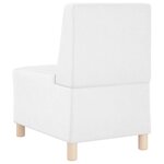 vidaXL Unité de Sofa Modulaire Sans Accoudoirs 2 Pièces Blanc
