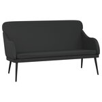 Banc banquette 110 x 76 x 80 cm synthétique noir 02_0010637