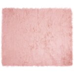 vidaXL Tapis en fausse Tafalla Rose 200 x 280 cm Polyester