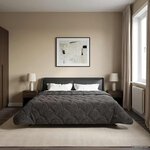 vidaXL Couette d'été 200 x 240 cm Été Anthracite Respirant