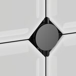 vidaXL Cubes de rangement 9 Pièces avec portes Noir PP
