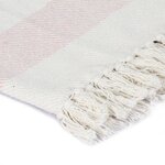 vidaXL Couverture Coton Rayures 125x150 cm Vieux rose