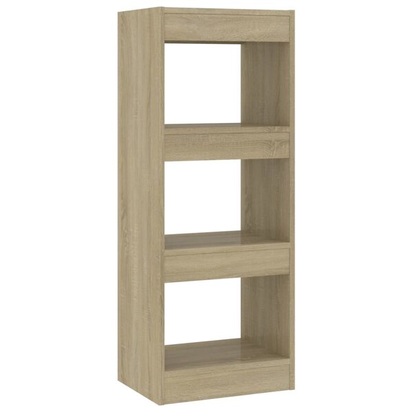 vidaXL Bibliothèque/séparateur de pièce chêne sonoma bois d'ingénierie