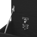 vidaXL Banc à chaussures Chêne noir 80 x 30 x 45 cm Bois d'ingénierie