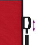 vidaXL Auvent latéral rétractable rouge 100x300 cm