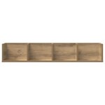 vidaXL Étagère murale à CD chêne artisanal 100x18x18cm bois ingénierie