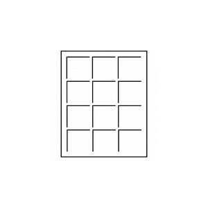Plateaux numismatiques Leuchtturm format S à 12 capsules Quadrum.