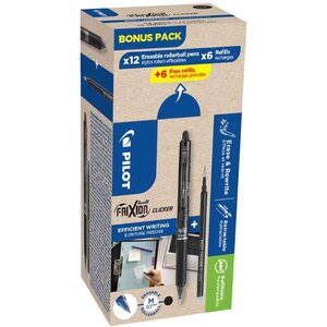 Stylo roller FRIXION BALL CLICKER 07  BONUS PACK PILOT