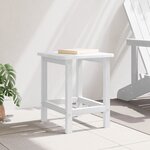 vidaXL Table d'appoint Adirondack blanche 38x38x45 cm HDPE