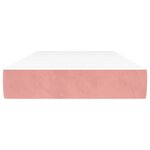 vidaXL Matelas de lit à ressorts ensachés Rose 90x190x20 cm Velours
