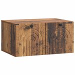 vidaXL Meuble TV mural Bois ancien 59 5 x 41 x 30 cm Bois d'ingénierie