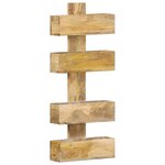 vidaXL Porte-revue mural 30x11x72 cm Bois de manguier solide