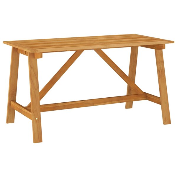 vidaXL Table à manger de jardin 140x70x73 5 cm Bois d'acacia massif