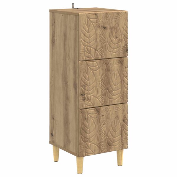 vidaXL Armoire à tiroirs Chêne artisanal 33 x 34 5 x 90 cm
