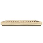 vidaXL Cadre de lit avec lumières LED sans matelas 120x200 cm