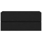 vidaXL Cabinet de lavabo Chêne noir 90 x 39 x 62 cm Bois d'ingénierie