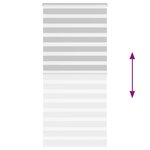 vidaXL Store zèbre gris clair largeur du tissu 95 9 cm polyester