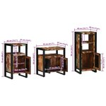 vidaXL Ensemble de mobilier de salle de bain 3 Pièces Bois Recyclé Solide