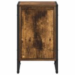 vidaXL Table de chevet 2 Pièces Chêne Fumé 39 5 x 30 x 50 cm