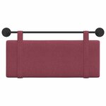 vidaXL Tête de lit suspendue Bordeaux Tissu