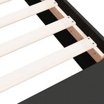 vidaXL Cadre de lit sans matelas noir 100x200 cm