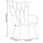 vidaXL Chaise de relaxation Gris foncé Tissu