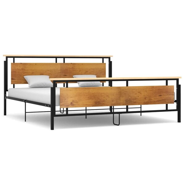 vidaXL Cadre de lit sans matelas métal 200x200 cm