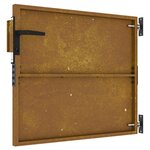 vidaXL Portail de jardin 85x100 cm acier corten