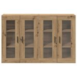 vidaXL Meubles muraux 2 pièces Chêne Artisan 69 5 x 34 x 90 cm en bois d'ingénierie