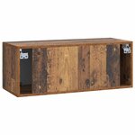 vidaXL Meuble TV mural Bois ancien 78 5 x 31 x 30 cm Bois d'ingénierie