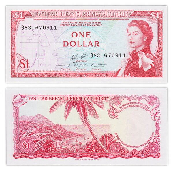 Billet de Collection 1 dollar 1965 Etats de la Caraibe Orientale - Neuf - P13g