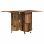 vidaXL Table à dîner 2 Pièces 140 x 80 x 77 cm Bois d'ingénierie