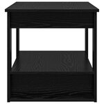 vidaXL Table basse Chêne noir 72 x 50 x 50 cm Bois d'ingénierie