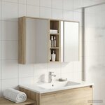 vidaXL Ensemble de Meubles de Salle de Bain 3 Pièces 106 x 16 x 62 5 cm