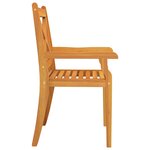 vidaXL Chaises à manger d'extérieur lot de 3 Bois d'acacia massif